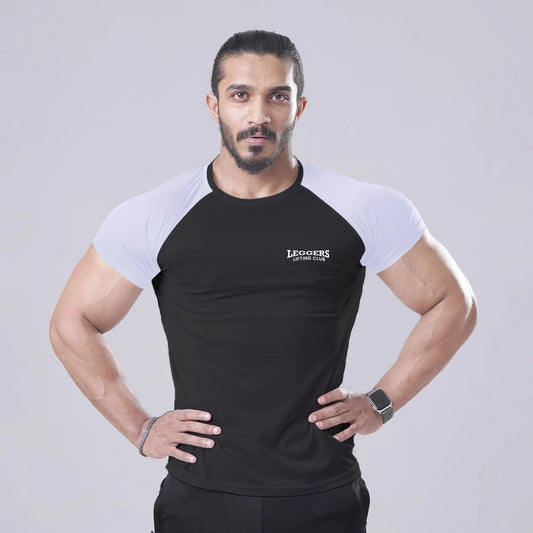 Active Black-White Tee