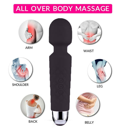 Magic Massage Wand Muscle Relaxation Massager 20 Speed Vibrating Full Body Therapy Motor Vibration